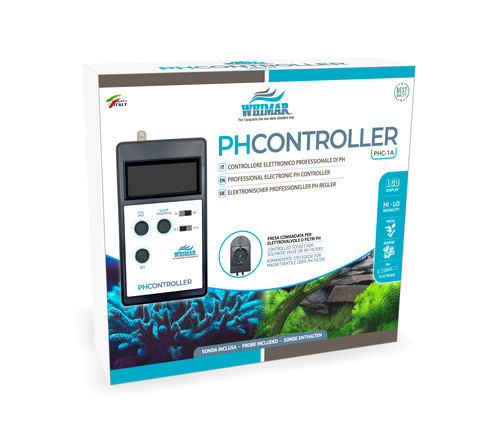 Whimar pH Controller PHC-1A con Elettrodo - Controllore elettronico di pH con modalità HI/LO